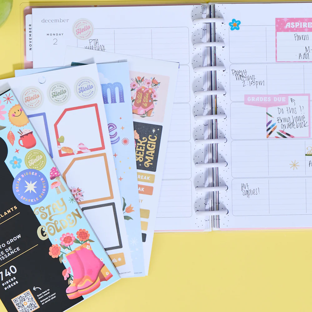 Jess Miller Draws x Happy Planner Seasonal Teacher - Value Pack Stickers - Big - Image 2