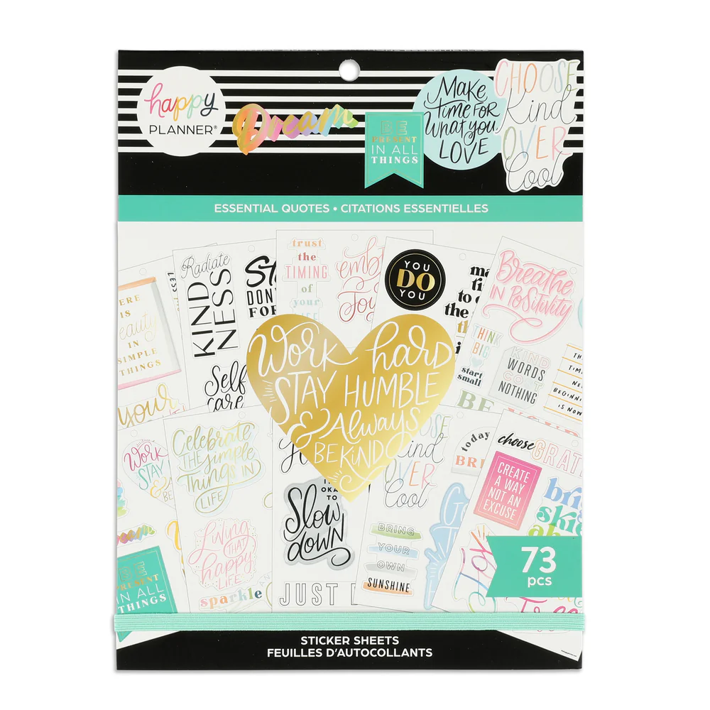 Large Value Pack Stickers - Essential Quotes