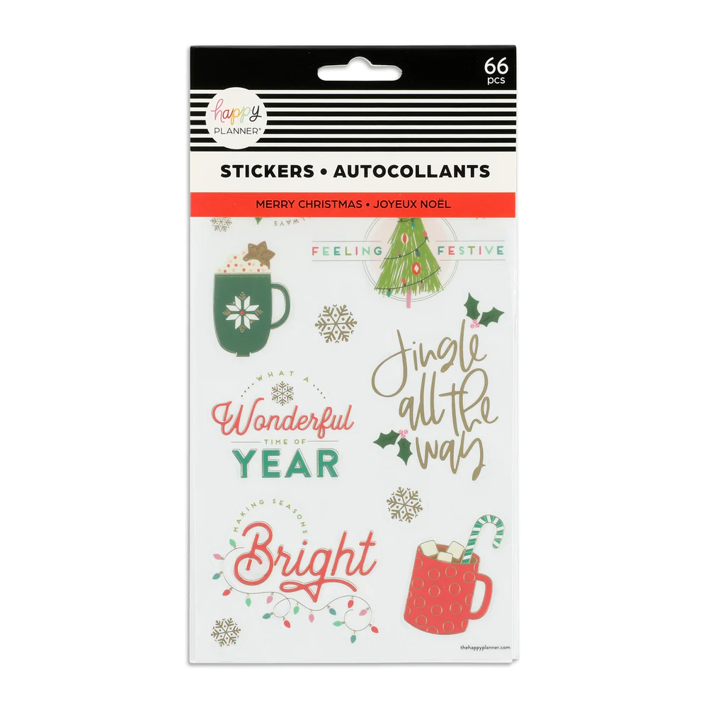 Merry Christmas Stickers - 5 Sheets