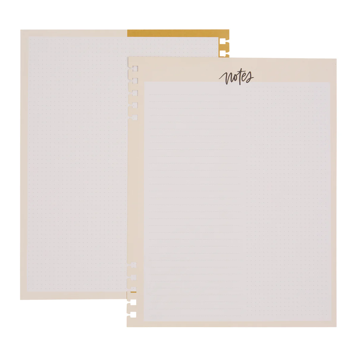 Mod Sketches - Dashboard + Dot Grid Big Customizable Spiral Filler Paper - 40 Sheets