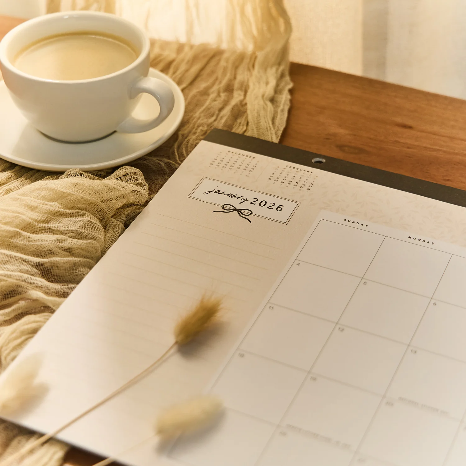 Modern Charm - Small Desk Calendar - 12 Months - Image 2