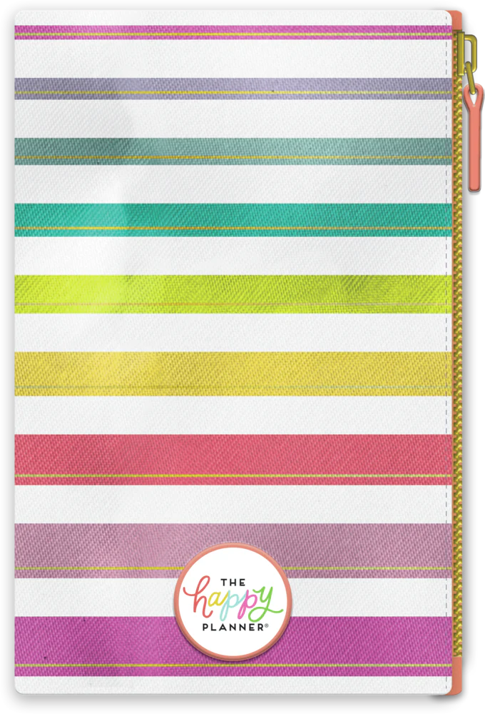 Pastel Stripe Pen Pouch