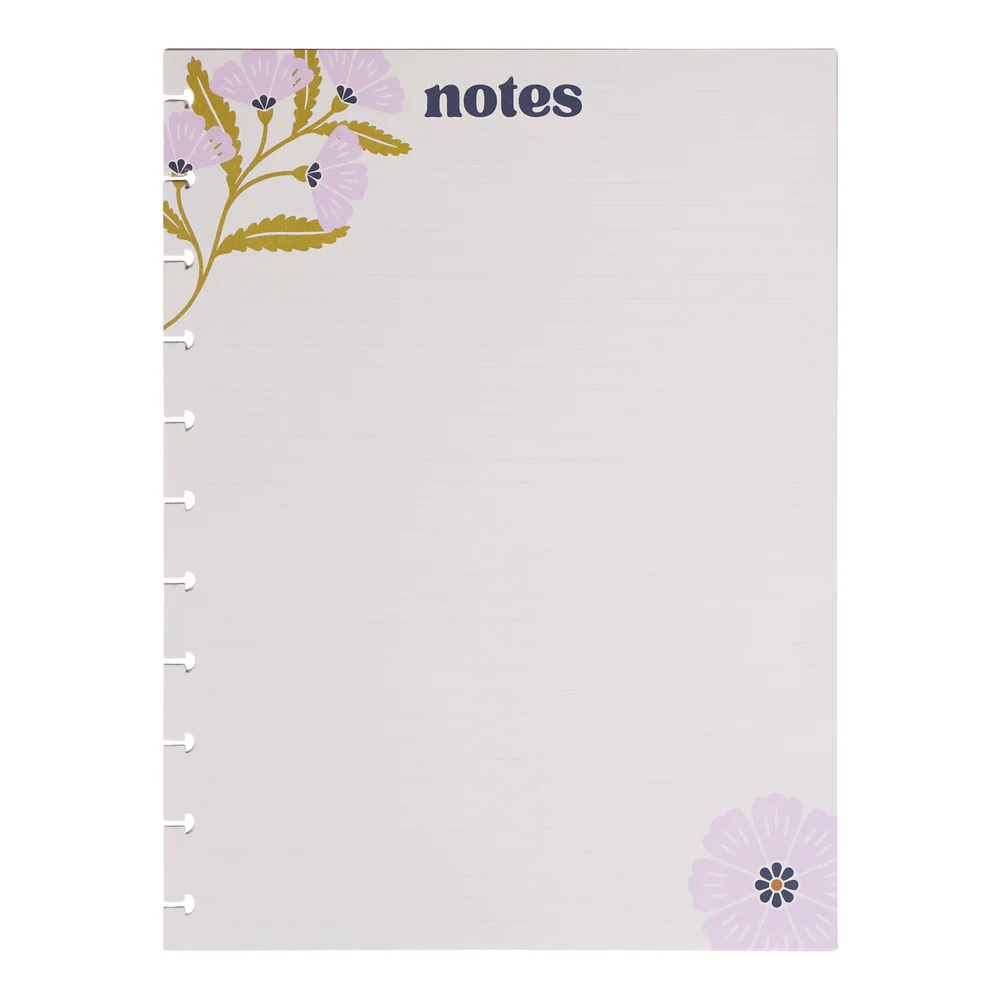 Plum Happy - Dotted Lined Big Filler Paper - 40 Sheets