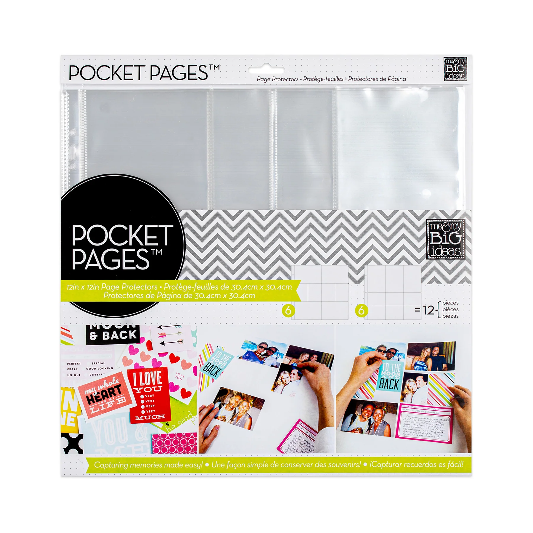 Pocket Pages Layout 2 - Page Protectors - 3 Ring
