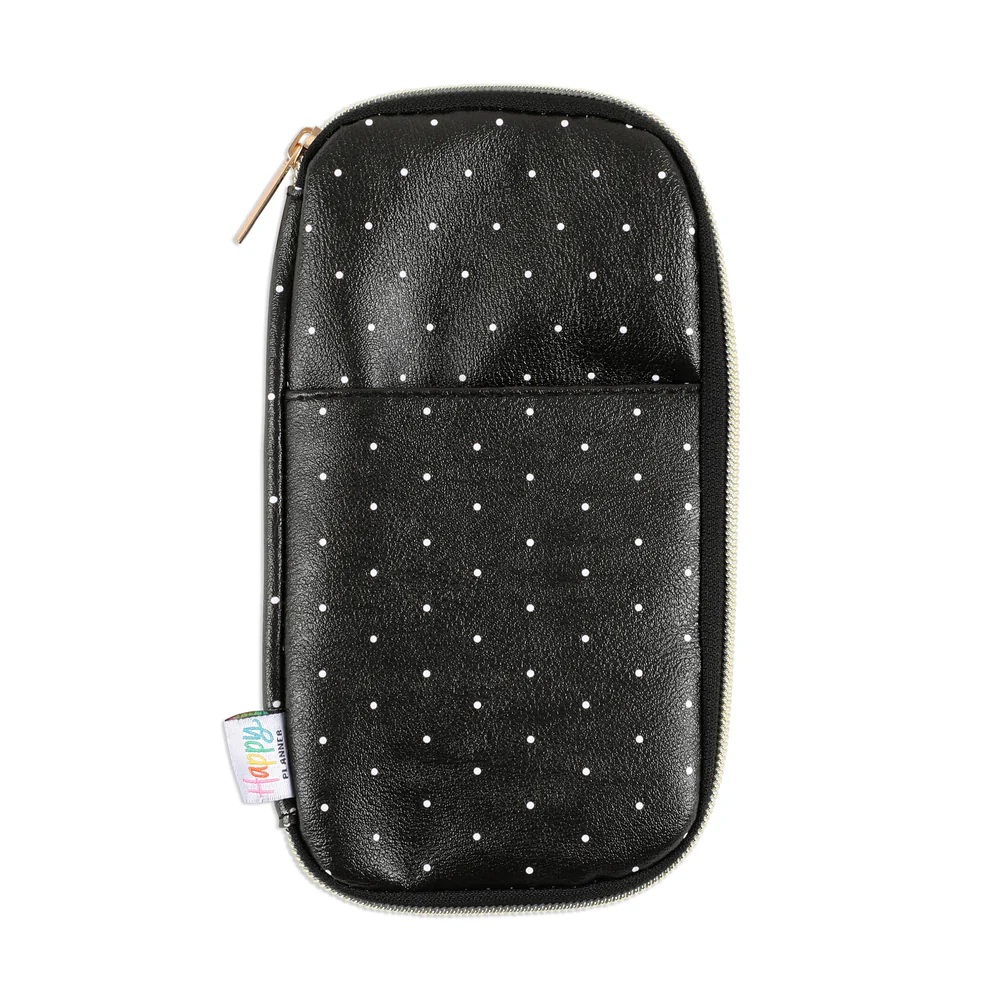 Polka Dot - Banded Accessory Zip Pouch