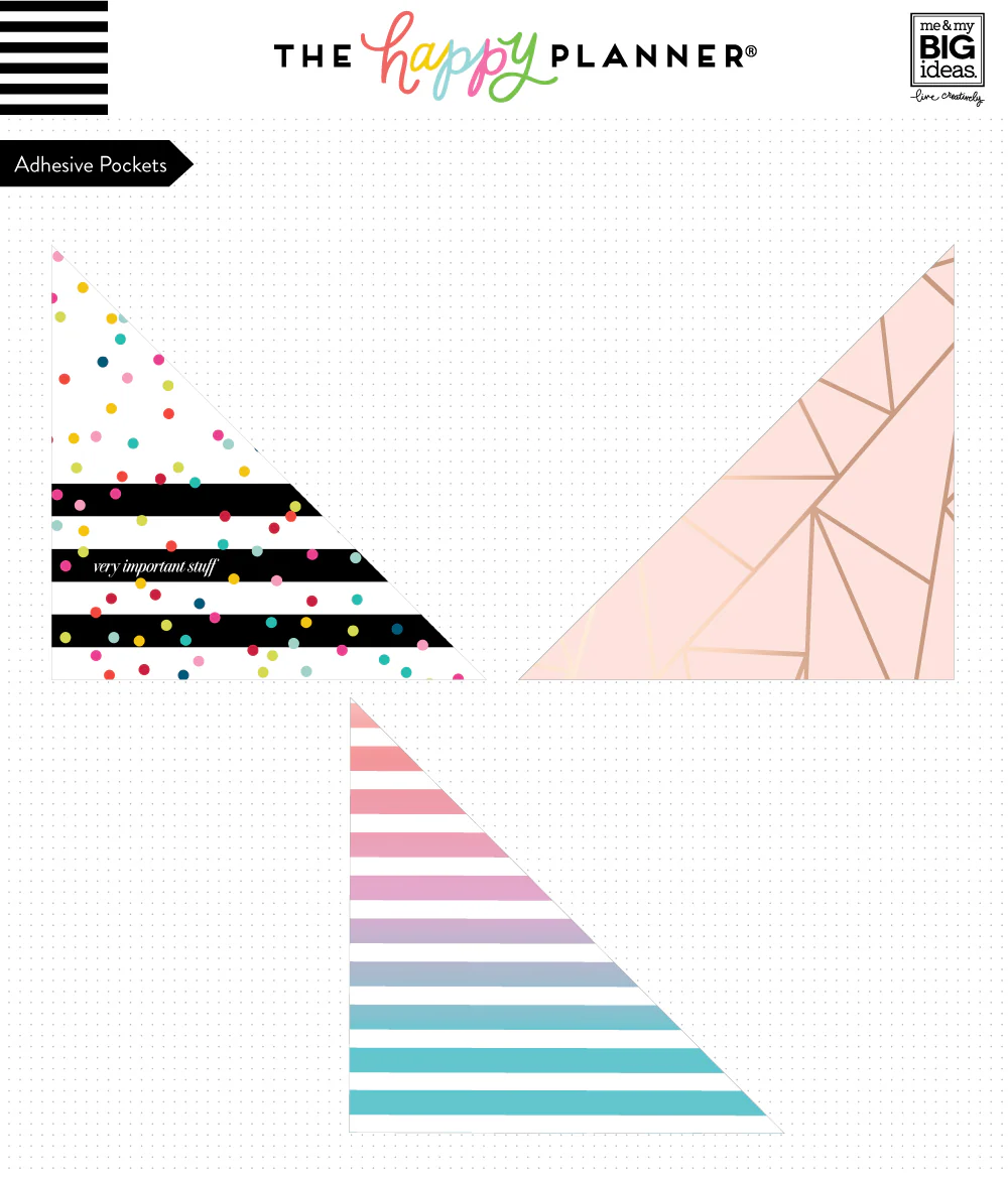 Rainbow Stripe - Adhesive Pocket - Image 2