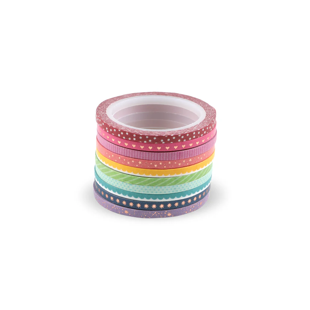 ROYGBIV(Rainbow) Skinny Washi Tape