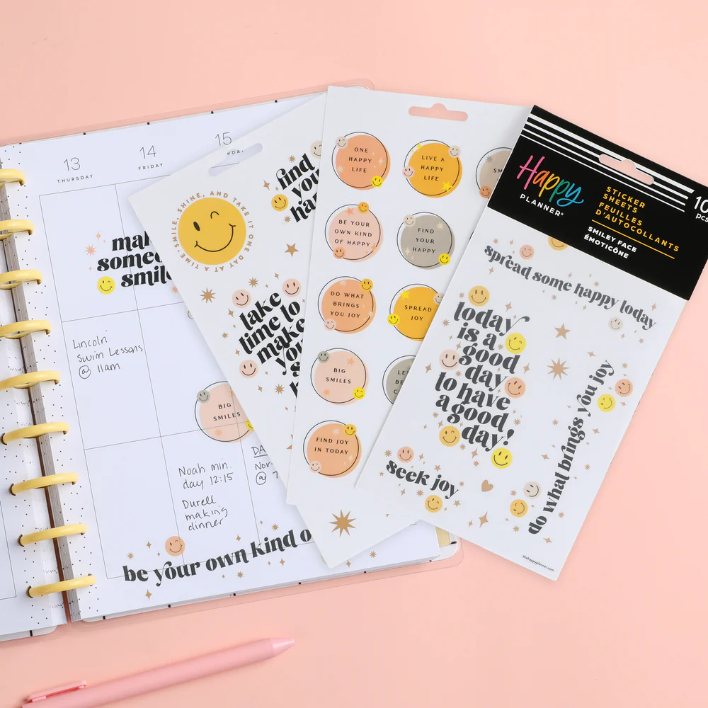 Smiley Face - 5 Sticker Sheets - Image 2