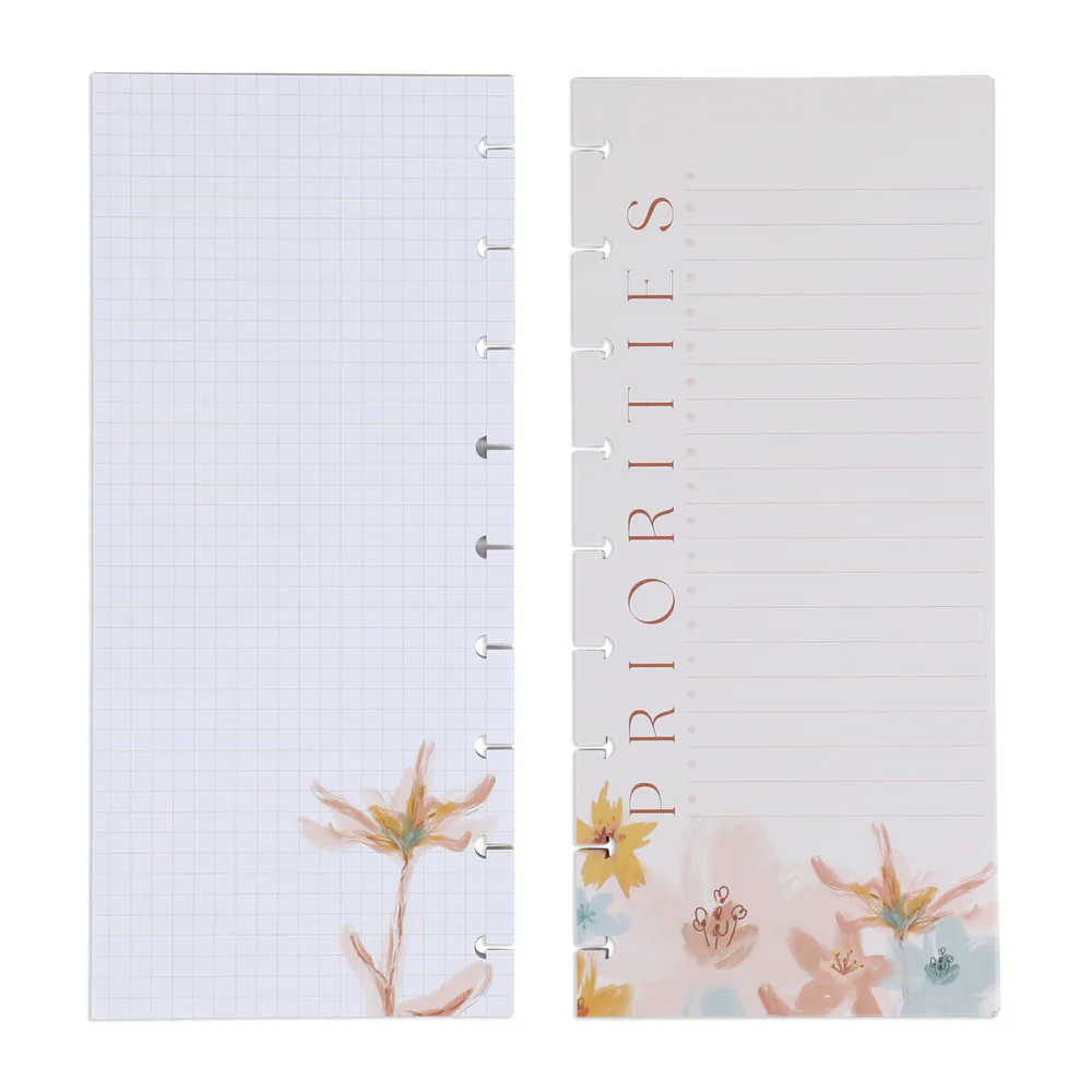 Softly Modern - Bullet List Classic Half Sheet Filler Paper - 60 Sheets