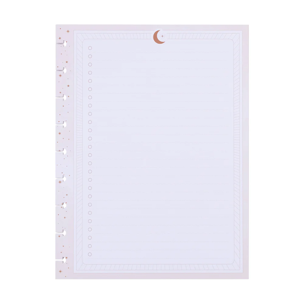 Sophisticated Stargazer - Checklist + Dot Grid Classic Filler Paper - 40 Sheets