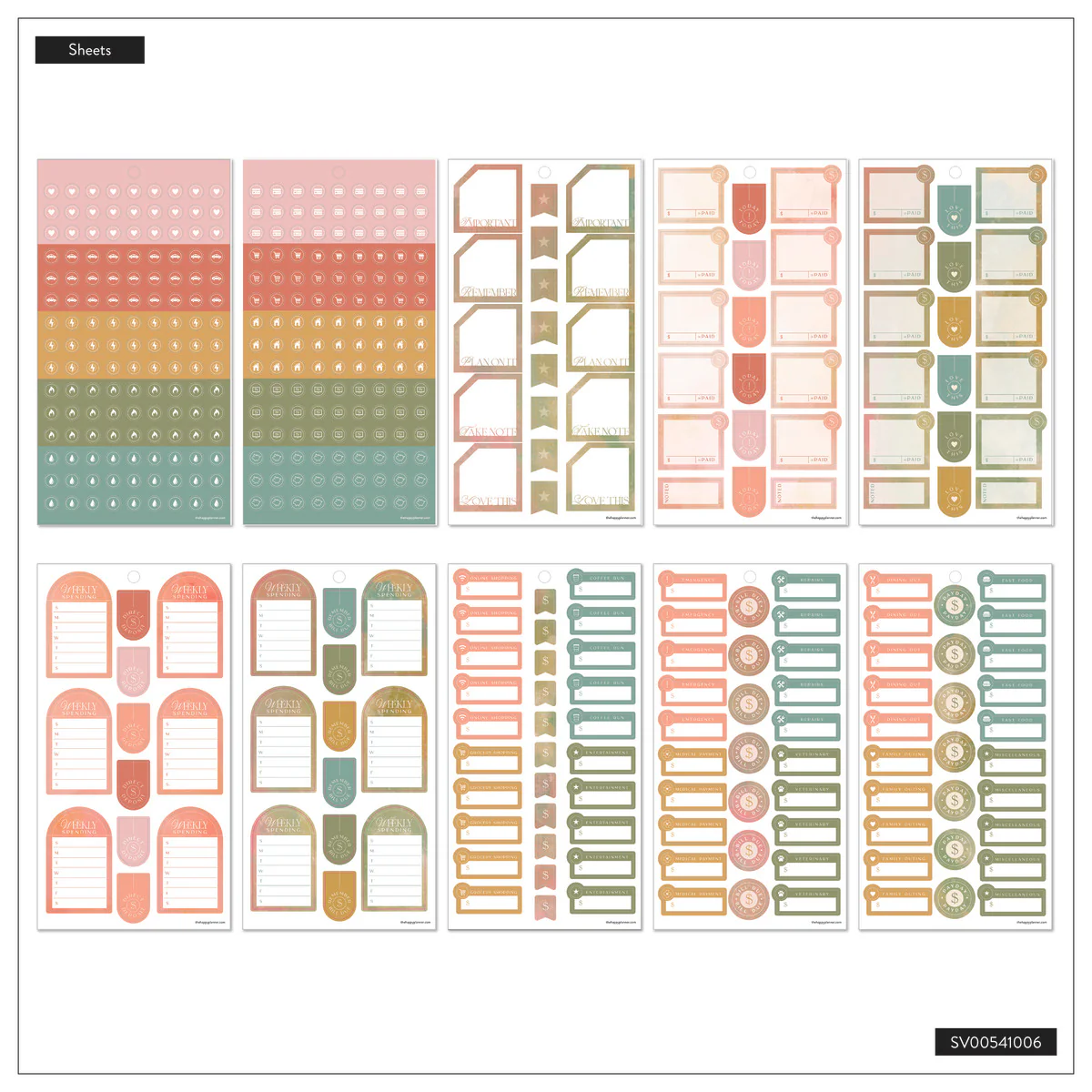 Textured Canvas Budget - Value Pack Stickers - Image 11