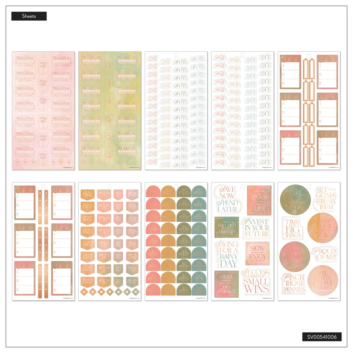 Textured Canvas Budget - Value Pack Stickers - Image 12