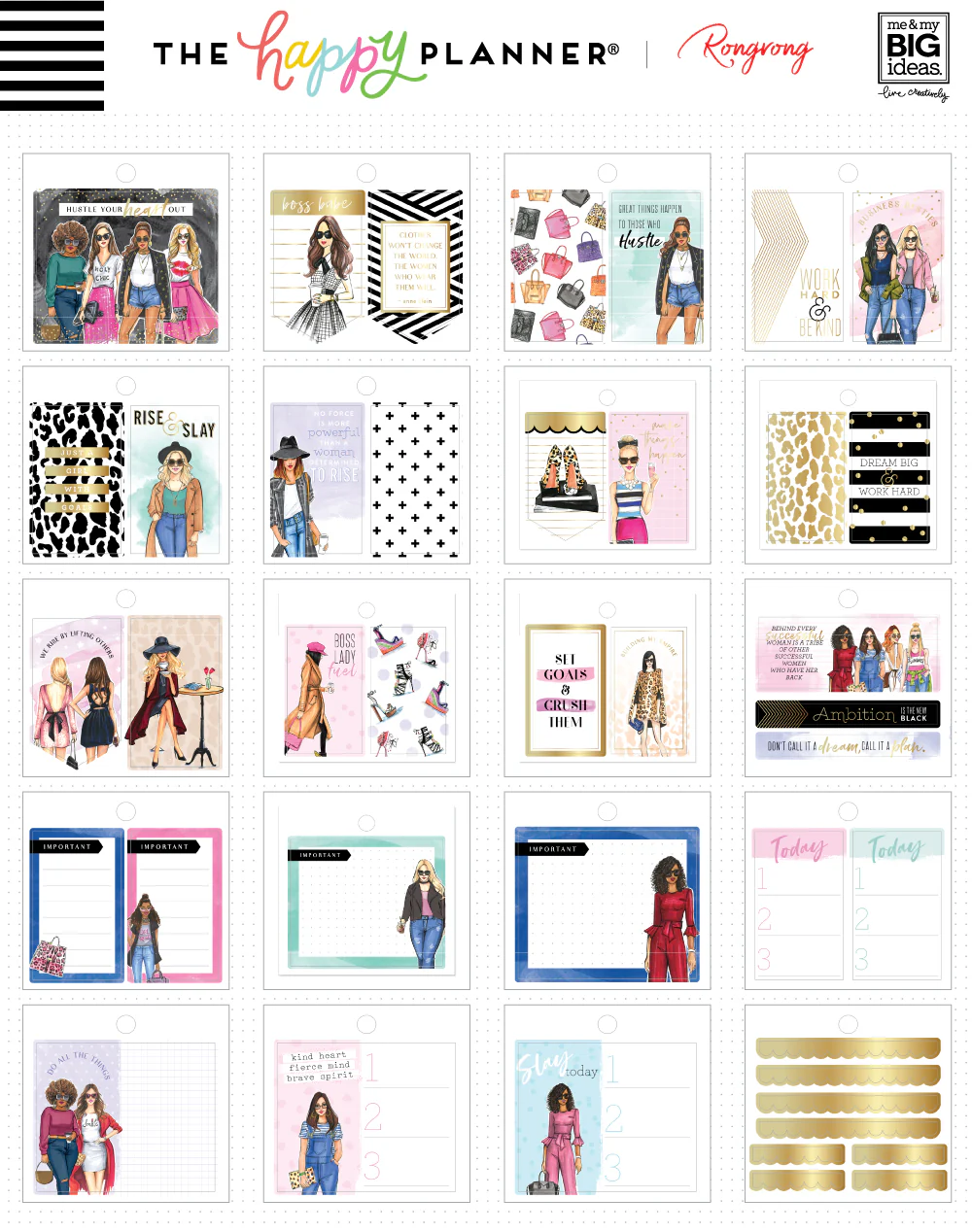 Tiny Sticker Pad - Rongrong - Boss Babe - Image 2