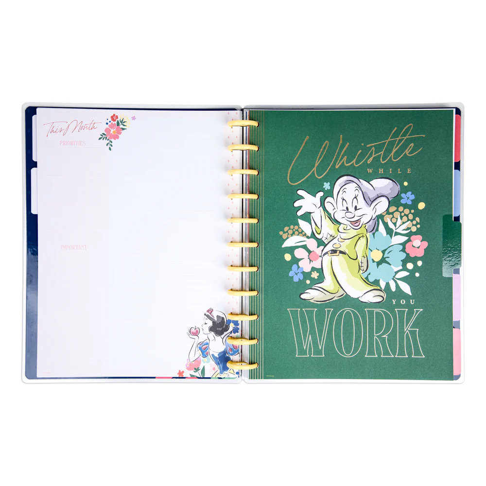 Undated Disney Snow White Happy Planner - Big Vertical Layout - 12 Months - Image 2