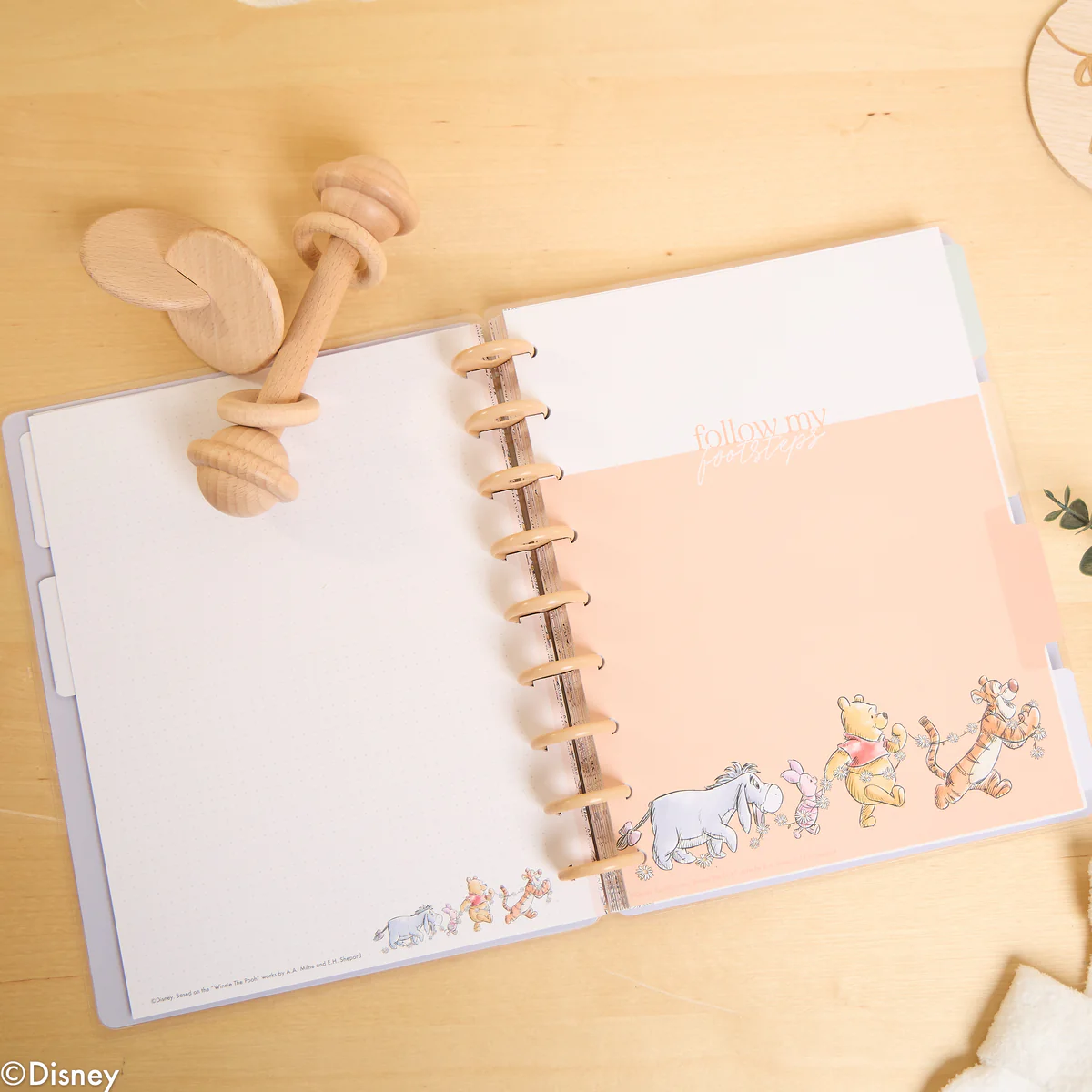 Undated Disney Winnie the Pooh Customizable Baby Planner - Classic Baby's First Year Layout - 12 Months - Image 4