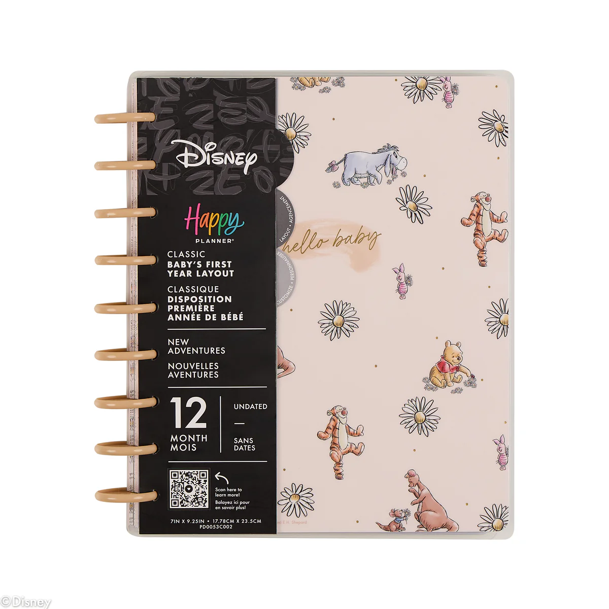 Undated Disney Winnie the Pooh Customizable Baby Planner - Classic Baby's First Year Layout - 12 Months - Image 42