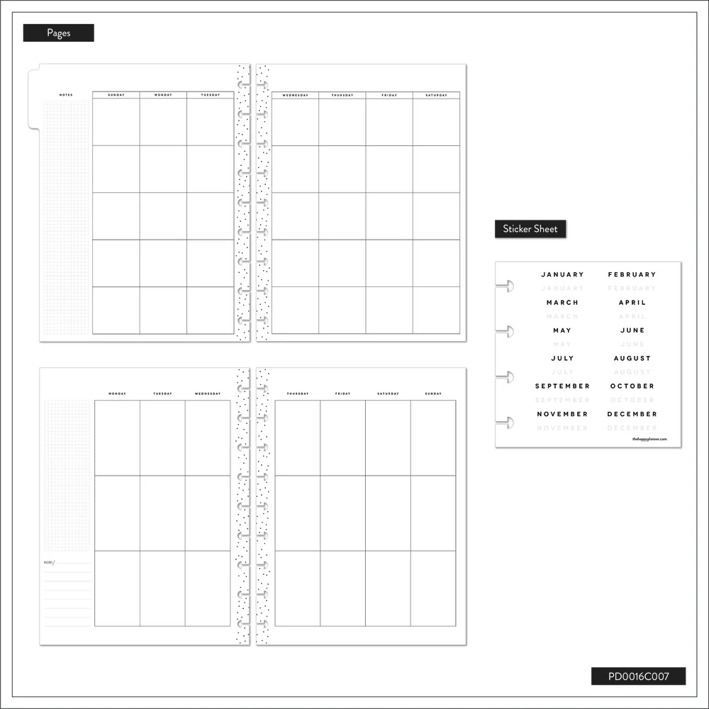 Undated Share Your Magic Customizable Planner - Classic Vertical Layout - 12 Months - Image 11