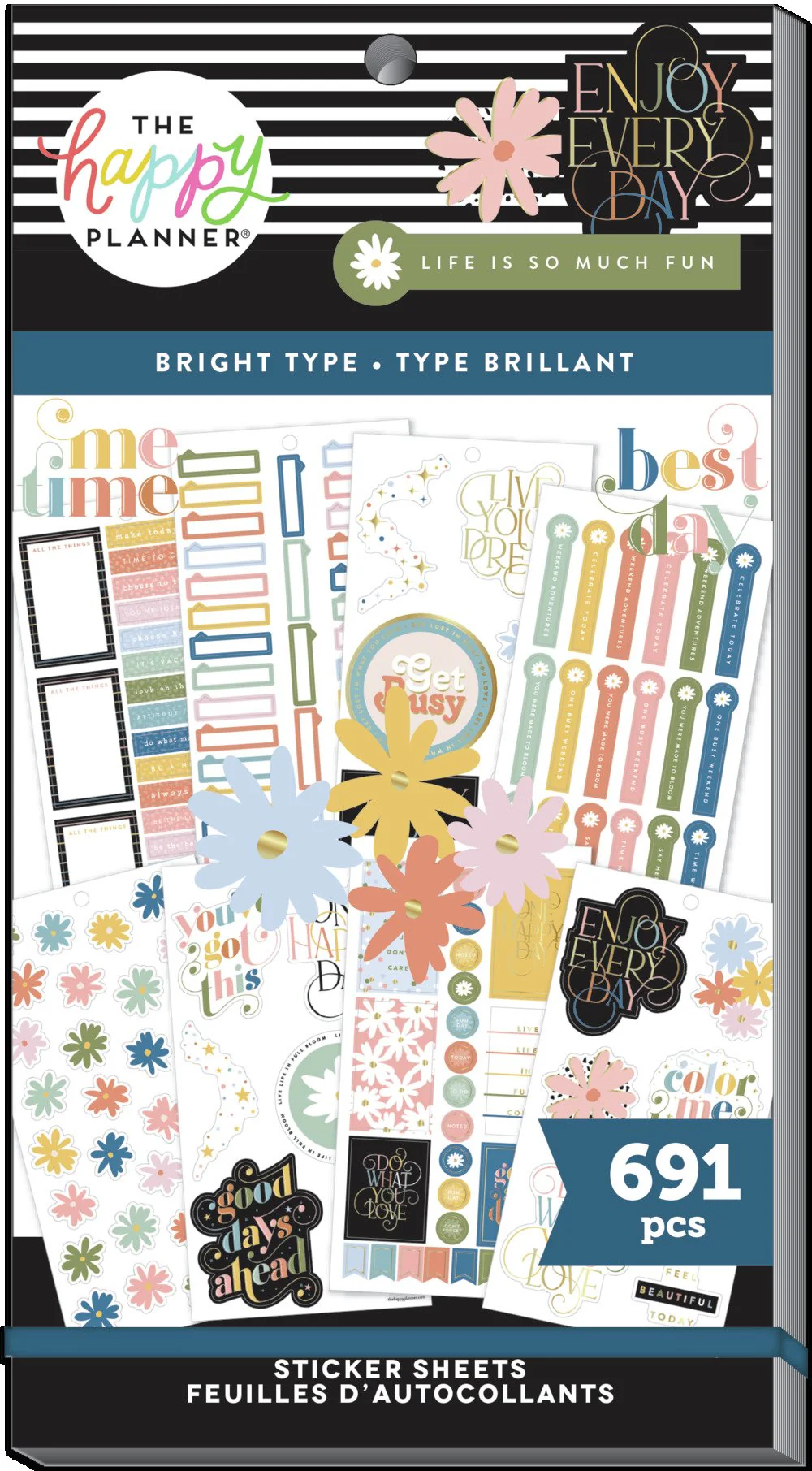 Value Pack Stickers - Bright Type