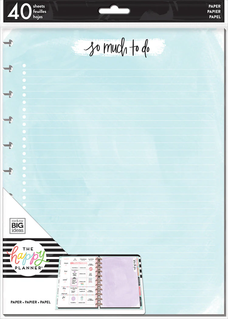 Watercolor - Big Filler Paper - 40 Sheets