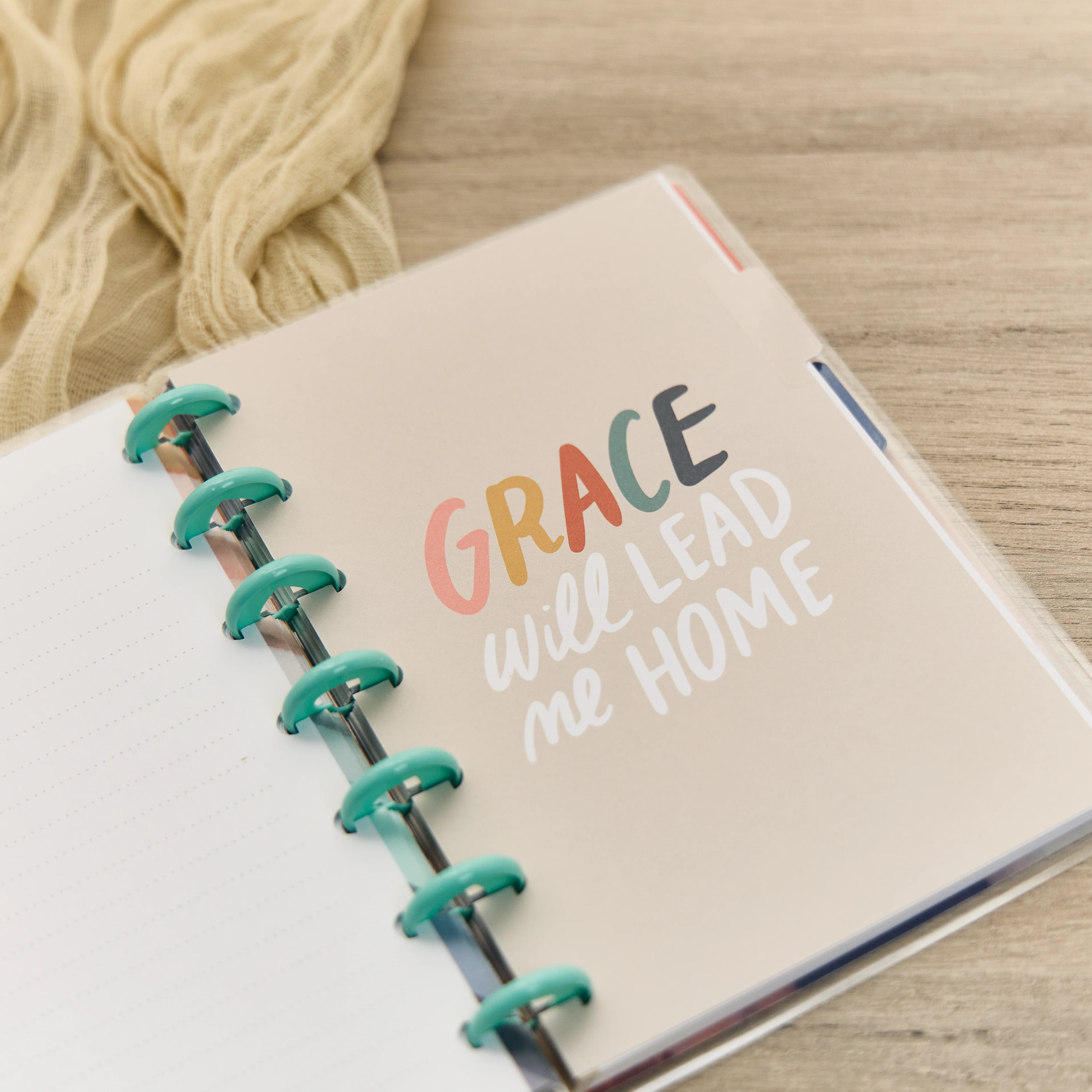 Watercolor Grace Faith - Dotted Lined Mini Notebook - 60 Sheets - Image 2