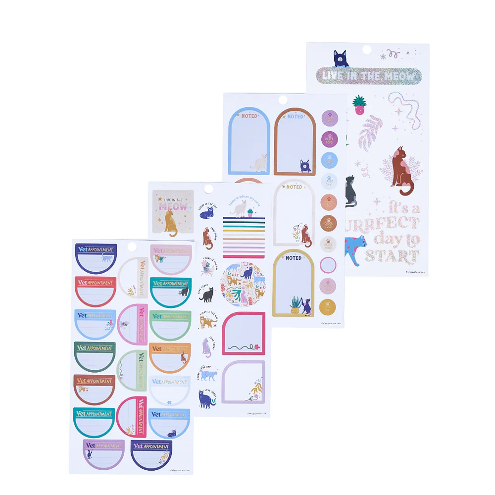 Whimsical Whiskers - Value Pack Stickers